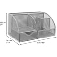 thumbnail image 3 of 1 Pcs Desk Organizer, Stationery Organizer (Silver) Pen Holder, Desk Tidy, Multifunction Organizer, 3 of 5