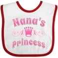 thumbnail image 3 of Inktastic Nanas Princess Granddaughter Girls Baby Bib, 3 of 4