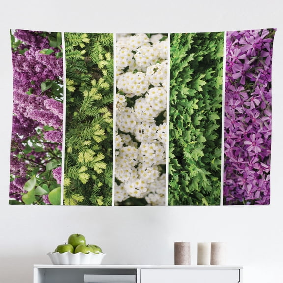 Paris Tapestry, Grunge Textured Retro Collage of France Famous Object Eiffel Tower Europe Theme, Fabric Wall Hanging Decor for Bedroom Living Room Dorm, 2 Sizes, Multicolor, by Ambesonne