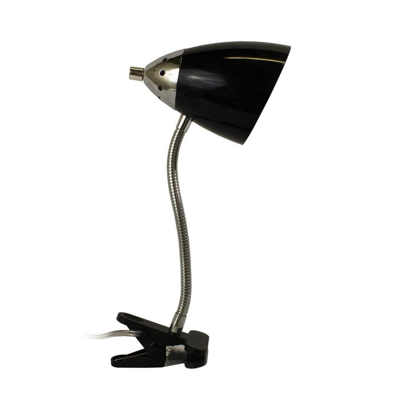 LimeLights Flossy Flexible Gooseneck Clip Desk Lamp, Black Walmart