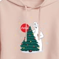 thumbnail image 3 of Coca-Cola - Christmas Tree - Juniors Cropped Pullover Hoodie, 3 of 5