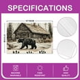 thumbnail image 2 of Erosebridal Black Bear Place Mats Set of 4 for in Door Dinning, Rustic Farmhouse Table Place Mats for in Door Dining, Animal Paw Dining Room Decor, 2 of 4