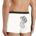 thumbnail image 5 of Men Underwear Mens Christmas Stocking Doodle Underwear Novelty Doodle Underwear Breathable Boxer Briefs For Men White S, 5 of 6