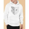 thumbnail image 2 of Realistic And Polygonal Cheetah Hoodie Men -Image by Shutterstock, Male 3X-Large, 2 of 4