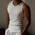 thumbnail image 2 of Miluxas Mens Body Shaper Compression Tank Top Slimming Shapewear Abdomen Undershirt White XXL(XXL), 2 of 9