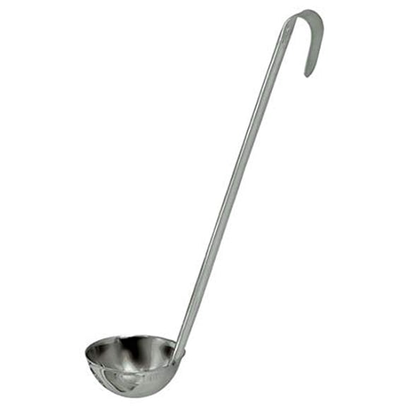 Update International (LOP-40) 4 oz 1-Piece Stainless Steel Ladle