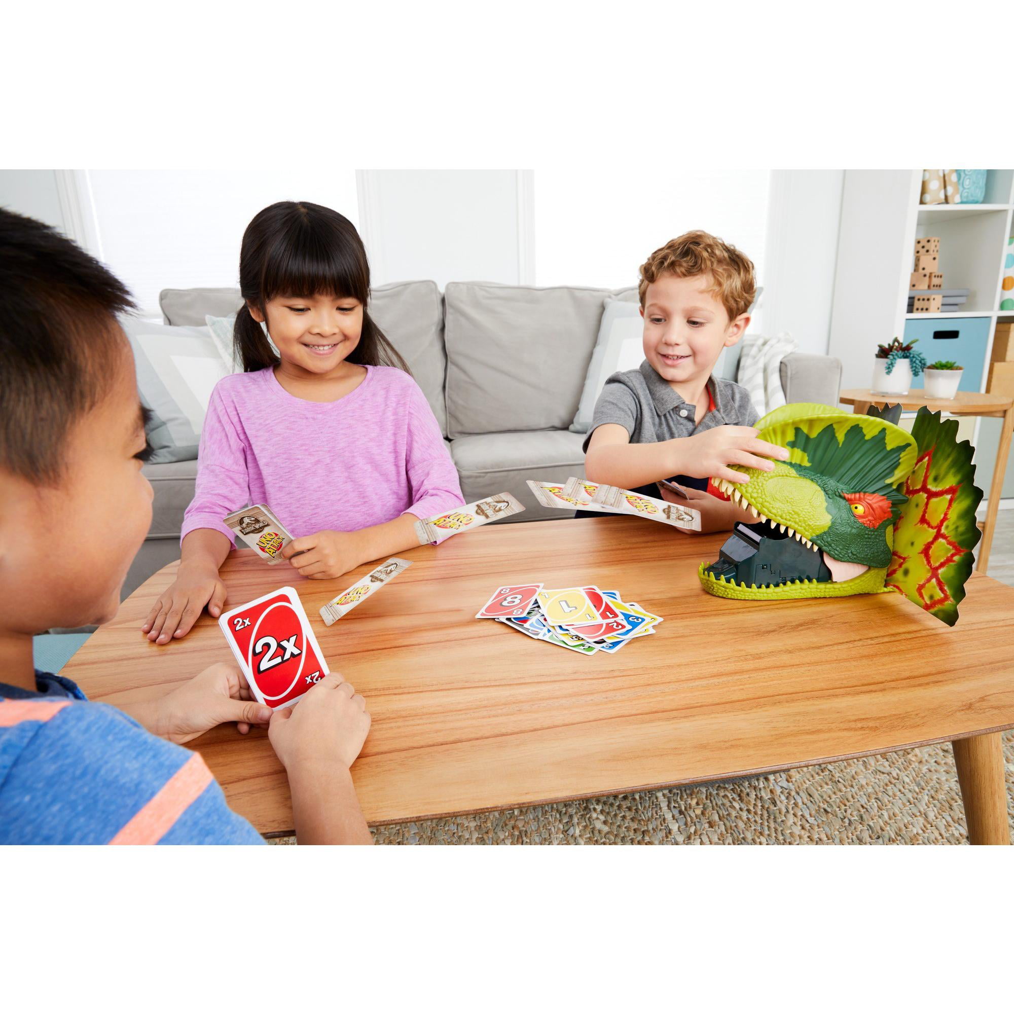 UNO Jurassic World Theme Card Game for 2-10 Players Ages 7Y+ 