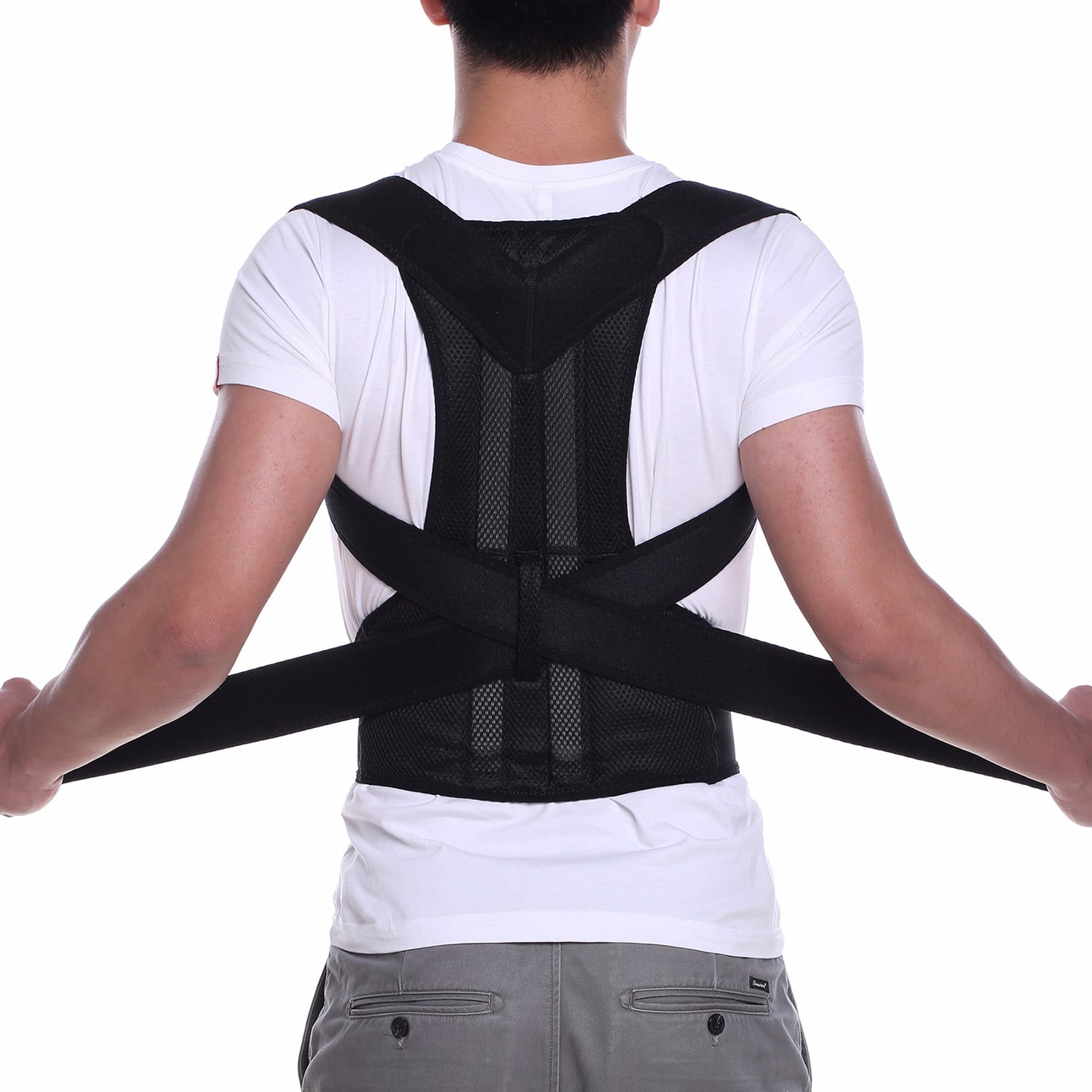 2019 Back Straightener Posture Corrector for Women and Men Shoulder Brace Back Posture Corrector for Men Upper Back Support and Neck Pain Relief-2