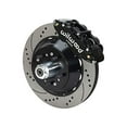 thumbnail image 2 of WILWOOD FRONT 14 SUPERLITE & REAR 12 DYNALITE BIG BRAKE COMBO WITH FREE BRAKE LINES & FLUID, BLACK, DRILLED, For 1962-1972 DODGE & PLYMOUTH W/2.36 OFFSET UNIDIRECTIONAL MOUNT & SNAP RING, 2 of 9