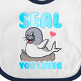 thumbnail image 4 of Inktastic Seal Cute Sea Lion Boys or Girls Baby Bib, 4 of 4