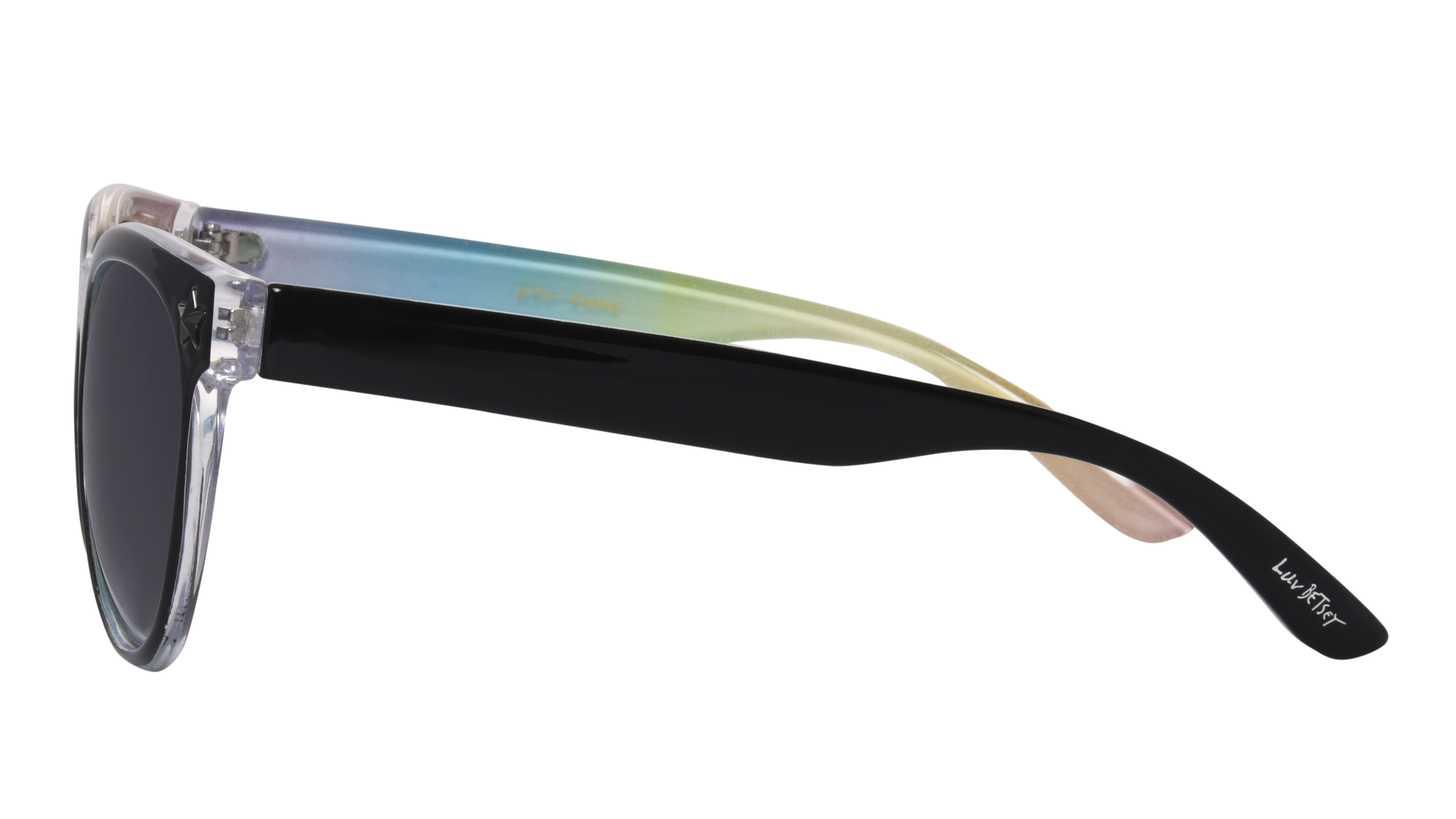 Luv Betsey RoundBlack Women's Sunglass