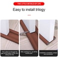thumbnail image 6 of Dianli Under Door Draft Guard Stopper Door Bottom Sealing Strip Windproof Dustproof Waterproof Weather Seal Insulating Soundproof Tape for Home Office, 6 of 6