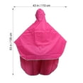 thumbnail image 2 of Unisex Bike Poncho Foldable Raincoat Tear-resistant Wheelchair Men and Women, 2 of 8