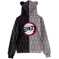 thumbnail image 2 of Sudadera Demon Slayer para Hombre Mujer Tanjiro Sudaderas con Capucha Nezuko Kimetsu no Yaiba, Llavero Gratis, 2 of 5