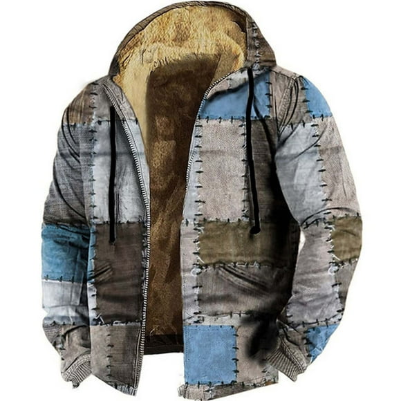 WILLBEST Hoodies for Men Matching Hoodies Winter Men's 3D Digital Print Fashion Casual Personality Youth Hooded Zipper Hoodie