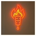 thumbnail image 1 of Letrero De Neón Fire Kebab Con Luz LED Regulable, Alimentación USB Para Restaurantes De Comida Rápida, Cocinas, Barbacoas Y Decoración De Fiestas 38cm, 1 of 3