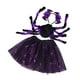 thumbnail image 2 of Conjunto de disfraz de araña para Halloween para niñas, falda tutú elegante y moradas y negras., 2 of 8