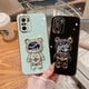thumbnail image 4 of Funda de teléfono con soporte de oso espacial de arena movediza para Xiaomi Redmi Note 12 11 Pro Plus Turbo 5G 11S 10S 10 9S 10C, cubierta suave chapada, 4 of 4