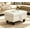 White, variant on Jiayuan song Modern Red Faux Leather Rectangular Storage Ottoman Large 1-Pack