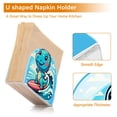thumbnail image 4 of Cartoon Dinosaur Surf Napkin Holder for Table Clear Napkin Stand Paper Holder Acrylic Organizer Dispenser Napkins for Dinner Kitchen Restaurant Room, 4 of 8