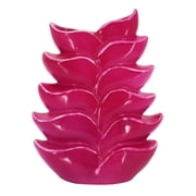 Ashland 11.75 Hot Pink Ceramic Vase , Summer Home Decor