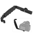thumbnail image 4 of Camera Flash Bracket, Sturdy Lightweight Hot Shoe Flash Bracket L Shape Premium Practical With Two Hot Shoes For Photography Lovers For  Shooting, 4 of 8