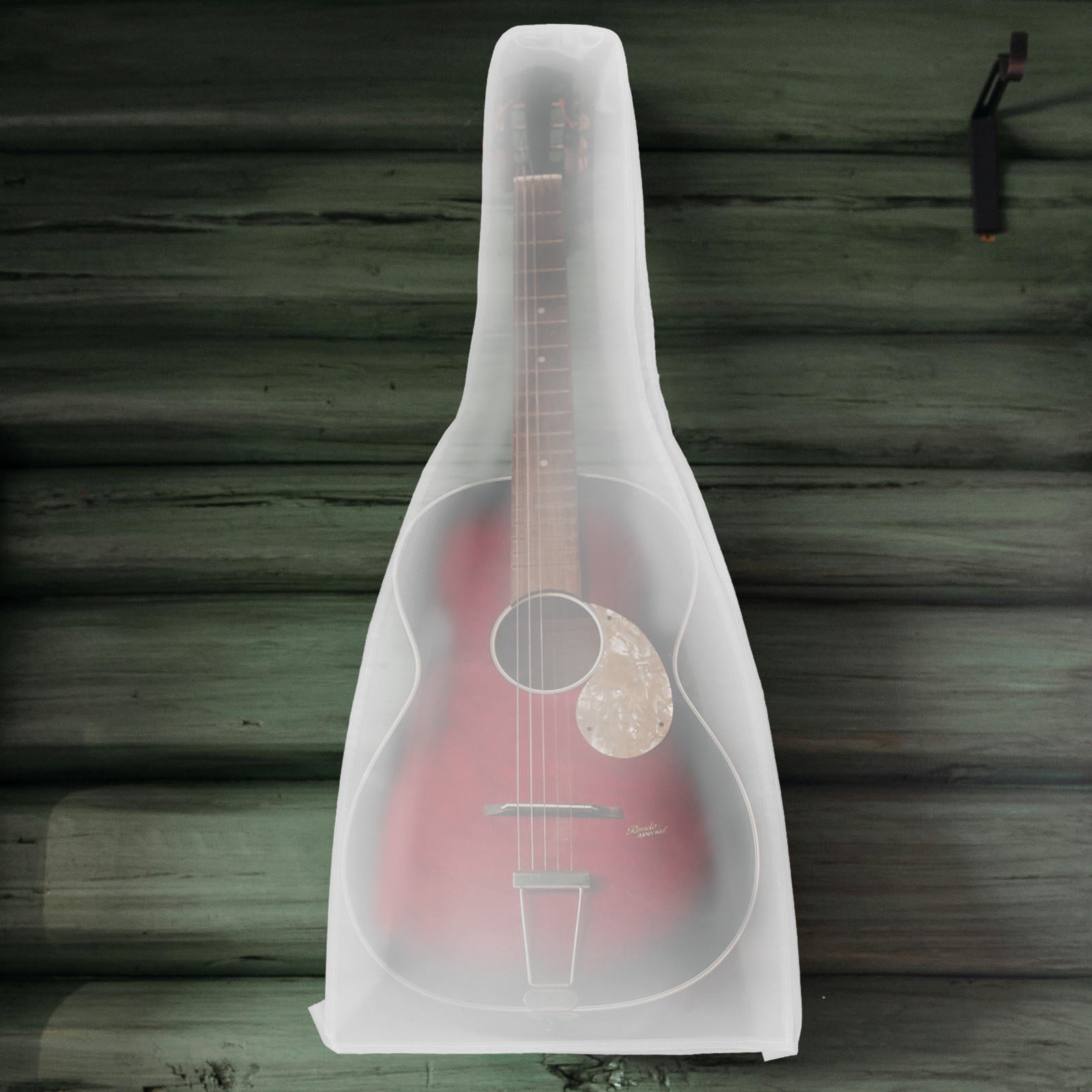 Raindrops Clear Guitar Protective Cover 1 Piece Simple Design Transparent Case for Instrument Owners