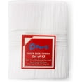 thumbnail image 4 of PERLLI Kitchen Flour Sack Dish Towels 12 Pack 100% Cotton - White, 4 of 9