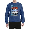 thumbnail image 2 of Wild Bobby, Mustang Ford Classics Cars and Trucks Unisex Crewneck Graphic Sweatshirt, Vintage Heather Blue, XX-Large, 2 of 6