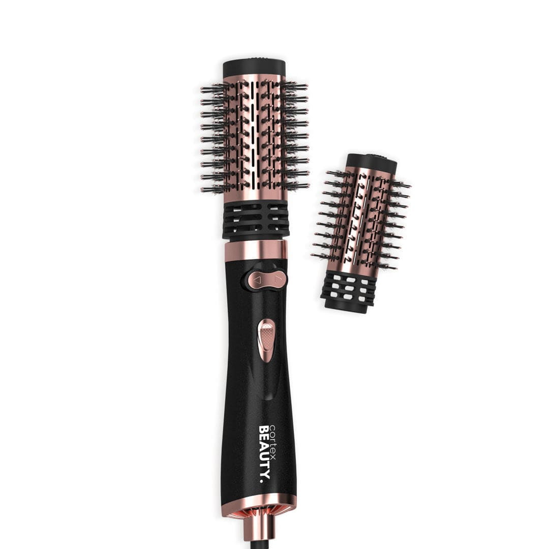 Cortex Beauty | 2-in-1 Revolving Hot Blow Dryer Brush for Frizz Free Shiny Blowouts at Home