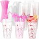 thumbnail image 1 of wonima02 48 Sets Bachelorette Party Cups 16 oz Bachelorette Party Decorations Rose Gold Ring Finger Reusable Cups Plastic Cups with 48 Lids 100 Straws for Bridal Shower Bridesmaid Party Gifts, 1 of 1