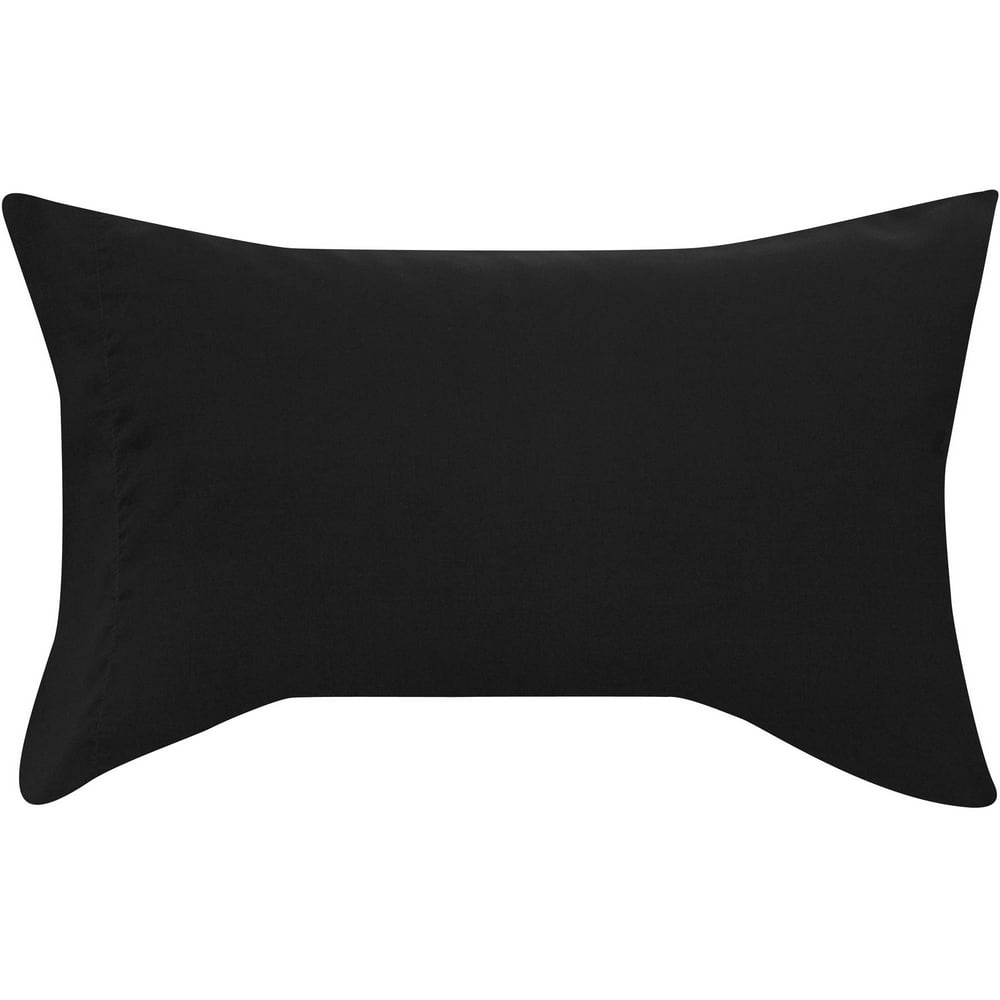 Mainstays Soft Wrinkle Resistant Microfiber King Rich Black Pillowcase