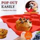 thumbnail image 4 of 2x12 Cups Regular Silicone Cupcake Pan, Non-Stick Silicone Perfect for Making Waffles, Cakes, Tarts, Breads, 4 of 5