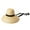 black strap, variant on Sunshade Straw Hat with Chin Strap Hand-woven Elegant Hat for Sun Hat Wide Brim Sunhat for Friend Gathering Parti