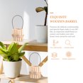 thumbnail image 2 of 2Pcs Mini House Bucket Miniature Wooden Bucket Barrel Micro Landscape Barrel Ornament, 2 of 9