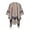 Beige, variant on Shawl Wraps for Women LSQii Open Front Knitted Poncho Sweater with Fringe Casual Oversized Plaid Blanket Cape Cardigan for Daily Wear,Vacation Khaki