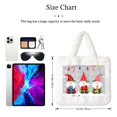 thumbnail image 3 of Yiaed Merry Christmas Gnome1 Print Fluffy Shoulder Bag Plush Bags Women Ladies Tote Bag Fluffy White Furry Purse Handbag for Autumn and Winter, 3 of 7