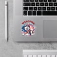 thumbnail image 2 of Siberian Husky Patriotic Welcome for 4Th of July Independence Day Cutout Transfer Sticker Husky Dog Lover Gifts Transparent Decal Art Decor - 00010, 2 of 5