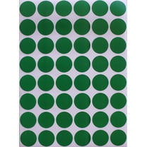 Round stickers approximately ~ 3/4" 17 mm, Green Dot Sticker 0.69 inch labels in 720 Pack  by Royal Green