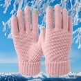 thumbnail image 4 of Women's Touchscreen Winter Gloves - Knitted Waterproof Windproof Thermal Sports Gloves, Soft Warm Breathable Mittens for Outdoor Activities, 1 Pair, 4 of 5