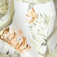 thumbnail image 5 of Floral Valance Curtains for Living Room, Rod Pocket Window Curtain for Kitchen or Bathroom (52 Inch Wide by 18 Inch Long, 1 Panel, Orange), 5 of 6
