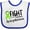 White and Royal, variant on Inktastic Fight Lymphoma Lime Ribbon Boys or Girls Baby Bib
