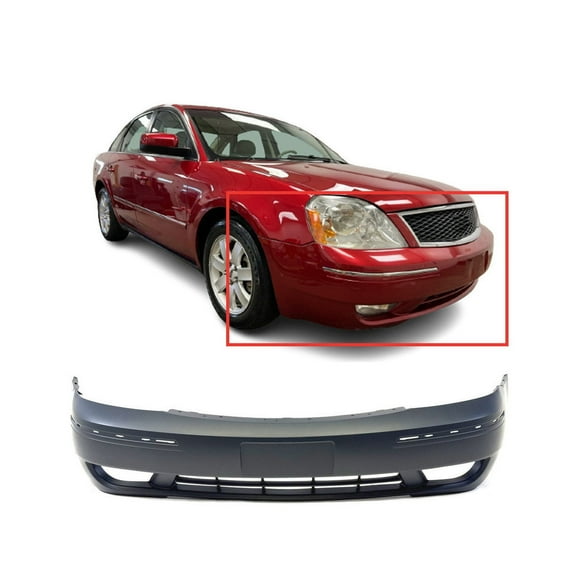 DCP Front Bumper Cover For 2005-2007 Ford Five Hundred 500 w Fog Light/molding holes
