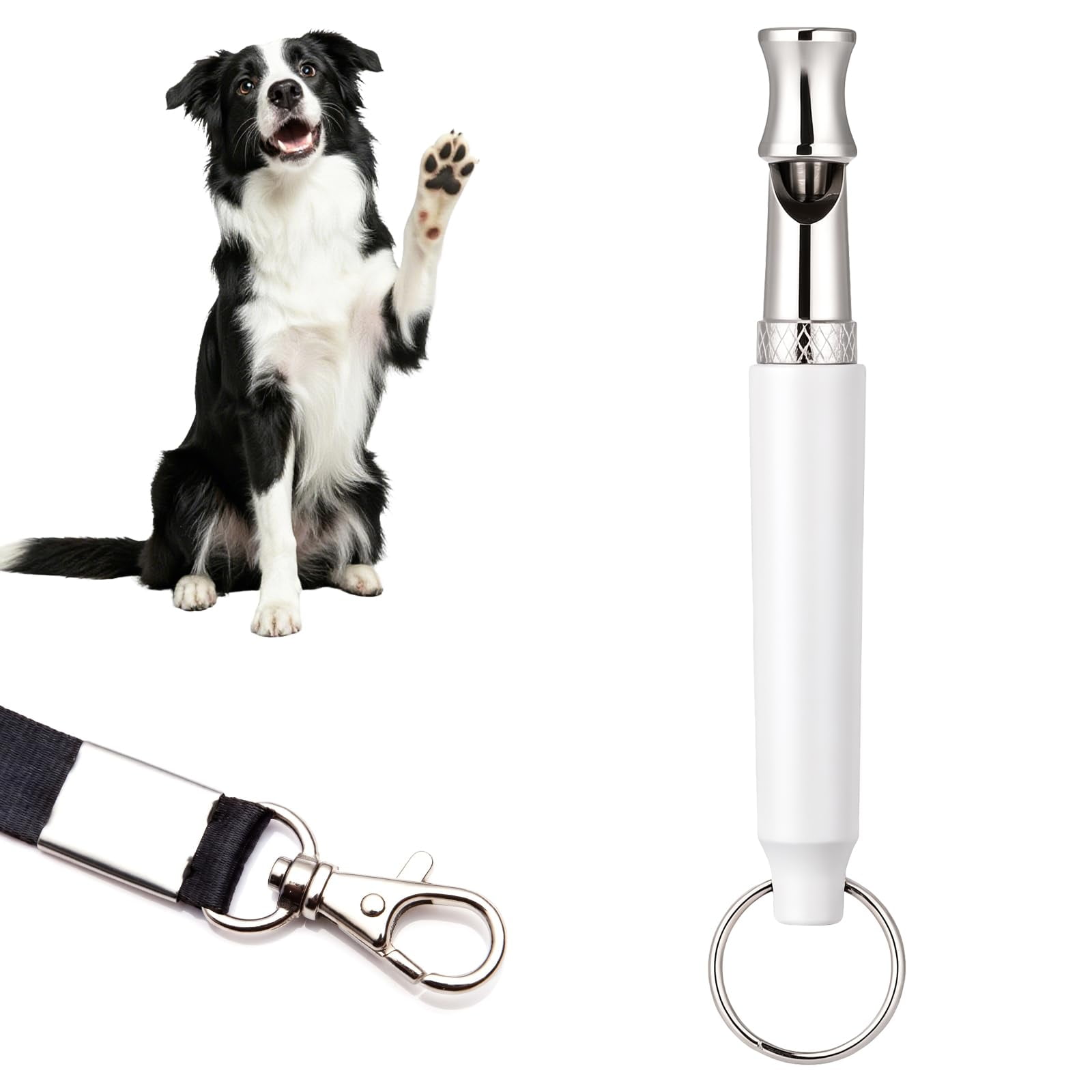 Dog Whistle to Stop Barking Neighbors Dog, 2026 New Adjustable Ultrasonic Silent Dog Training Whistle for Recall & Bark Control, Professional Obedience Whistle for All Dogs with Lanyard