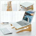 thumbnail image 2 of STRANDCHIC Wood Laptop Desk Stand Khaki with Efficient Heat Dissipation and Simple Disassembly, 2 of 8