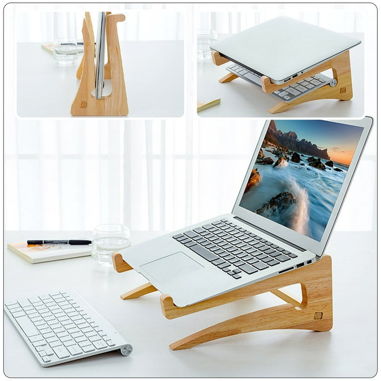 Laptop Macbook Wood Stand Ergonomic Computer Holder, Woodworking Gift,  Workspace Desk Accessories, Gift For Men, Office Accessory - Yahoo Shopping