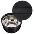 thumbnail image 2 of KAKOWELY container with lid 1 Set of Cooked Rice Bucket Cooked Rice Barrel Metal Rice Bucket Thermal Rice Container6.02"X6.02"X3.94", 2 of 5