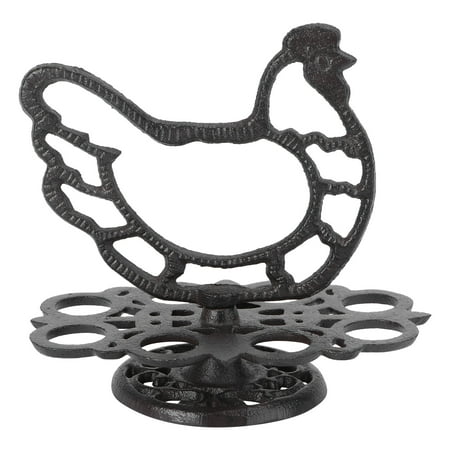

1Pc Retro Egg Rack Iron Egg Storage Holder Kitchen Egg Storage Rack (Black)