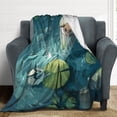 thumbnail image 6 of Pokemon Eevee Vaporeon Throw Blanket Cute Flannel for Boys Girls Men Women, 6 of 7