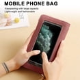 thumbnail image 4 of PU touch screen mobile phone bag large-capacity diagonal bag fashion zipper horizontal wallet, 4 of 5